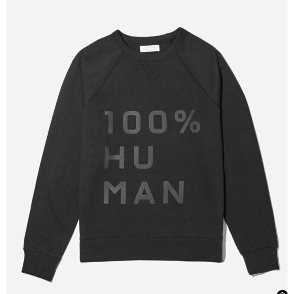Everlane Black 100% Human Sweatshirt - Picture 1 of 5